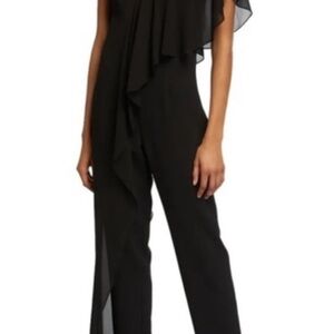 Trina Turk Black Draped Jumpsuit
